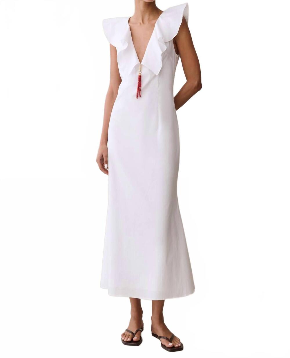 NEW FEW MODA charm cotton dress in white